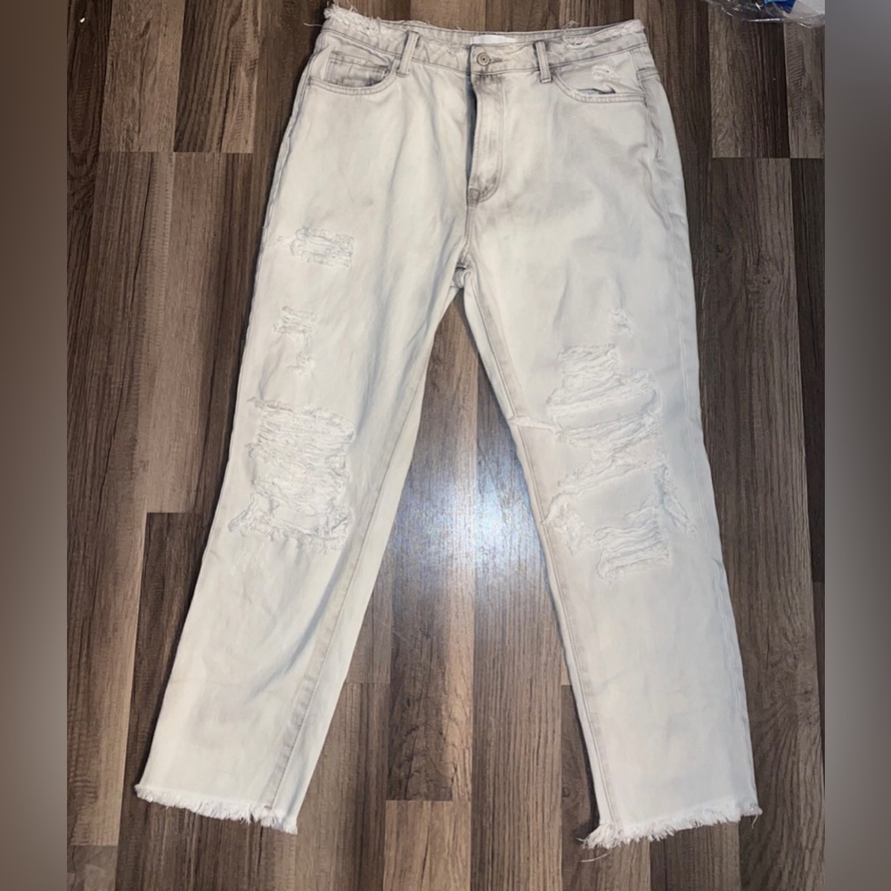 VERVET White, ripped, boyfriend jeans